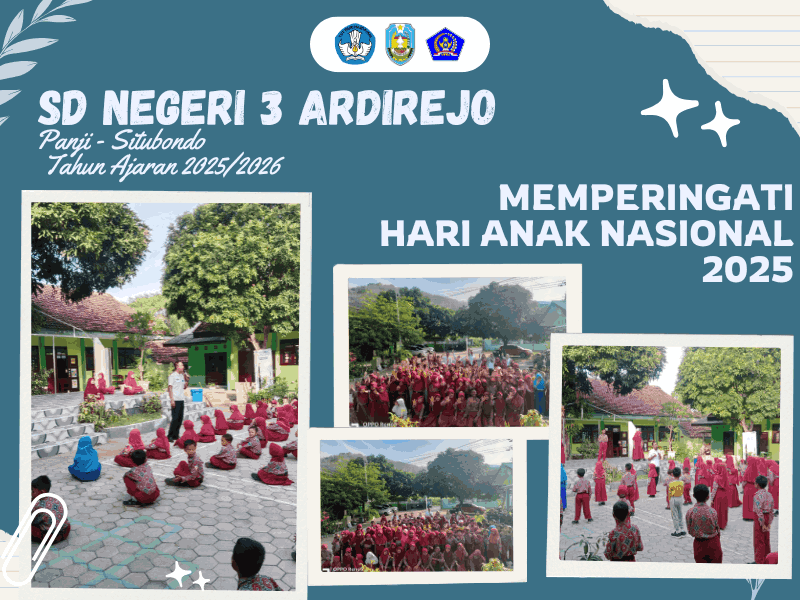Meriah! SDN 3 Ardirejo Rayakan Hari Anak Nasional 2025 dengan Semangat dan Keceriaan