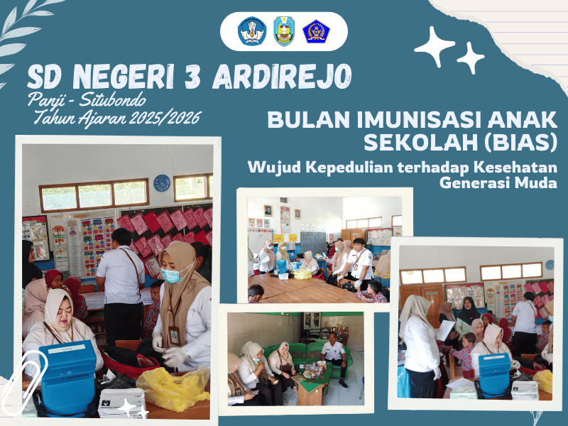Bulan Imunisasi Anak Sekolah (BIAS) di SDN 3 Ardirejo: Wujud Kepedulian terhadap Kesehatan Generasi Muda