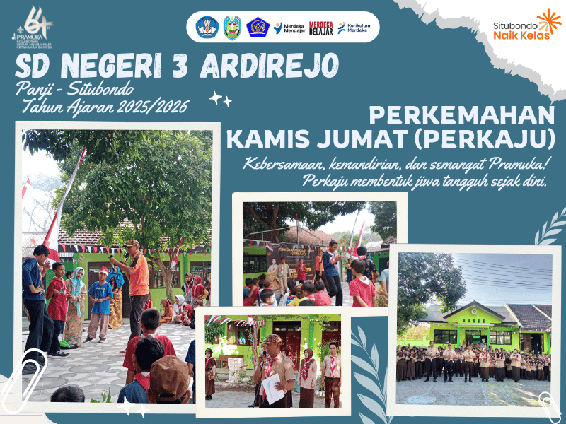 PERKAJU SD NEGERI 3 ARDIREJO 2025 : MENANAMKAN JIWA MANDIRI DAN KEBERSAMAAN MELALUI KEGIATAN PRAMUKA