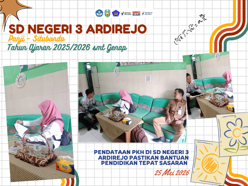 Pendataan PKH di SD Negeri 3 Ardirejo Pastikan Bantuan Pendidikan Tepat Sasaran