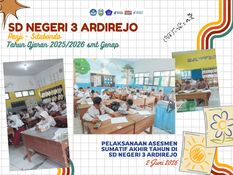 Pelaksanaan Asesmen Sumatif Akhir Tahun di SD Negeri 3 Ardirejo